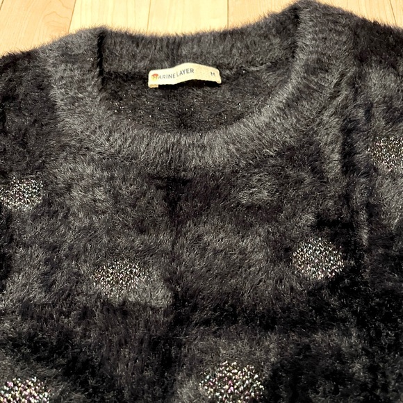 Marine Layer Black Crew & Scoop Necks Sweater - Picture 2 of 4